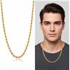Image 1 : Valencia 18kt Gold Layered Oro Laminado 45cm Rope