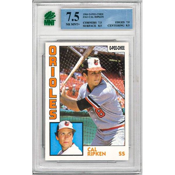 1984 O-Pee-Chee " CAL RIPKEN " # 363 - NR MNT+ 7.5
