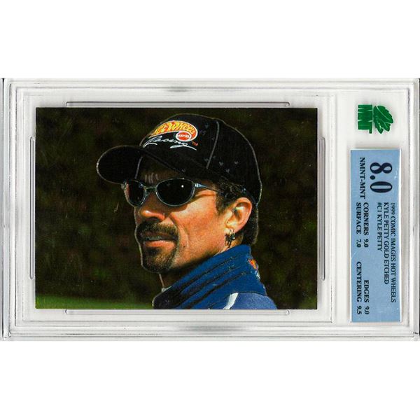 ME - 1999 Comic Images Hot Wheels Kyle Petty Gold