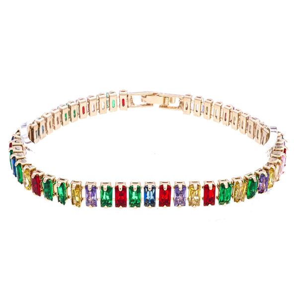 18kt Oro Laminado Baguette Bracelet