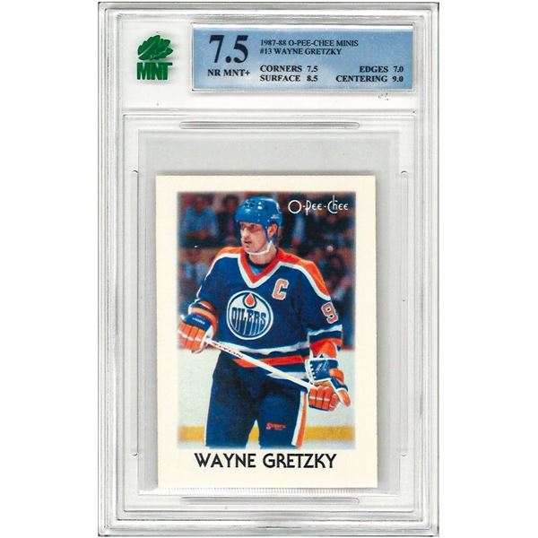 SR -1987-88 O-Pee-Chee Hockey Minis #13 Wayne Gret
