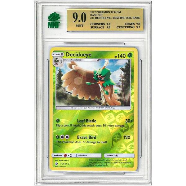 2017 Pokemon Tcg Sm " DECIDUEYE " # 11 - Base Set