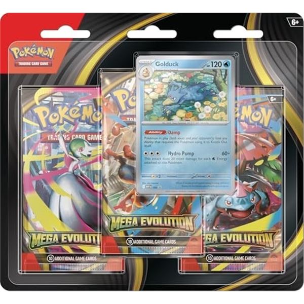 Pokemon - Trading Card Game: Mega Evolution 3Pk Bo