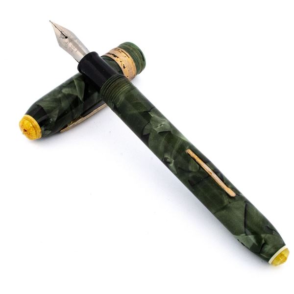 Vintage Eclipse Fountain Pen Ð Green Marble | 2968