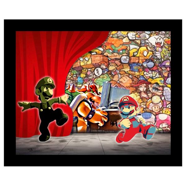 George Davis "Behind The Curtain" 16 x 20" Canvas