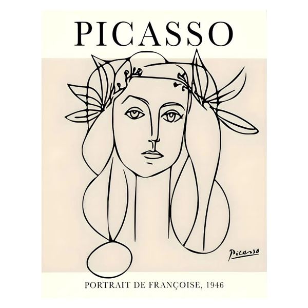 Pablo Picasso "Portrait de Francoise" 16x20" Fine