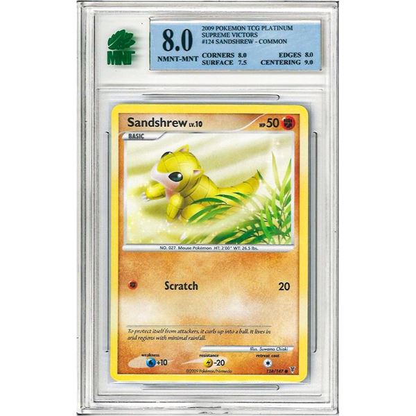 2009 Pokemon Tcg Platinum " SANDSHREW " # 124 - Su