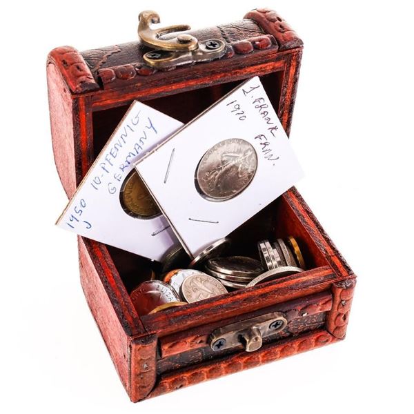 Mystery Coin Treasure Chest - World Coins & Medall