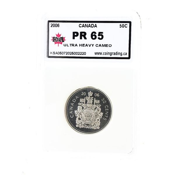 Canada 2006 Fifty Cents Ultra Heavy Cameo PR66 KSA