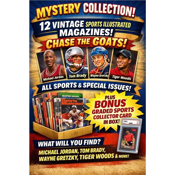 MYSTERY COLLECTION Ð 12 VINTAGE SPORTS ILLUSTRATED