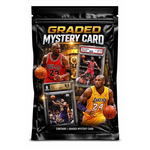 Graded Mystery Sports Card - 1 Per Pack.
