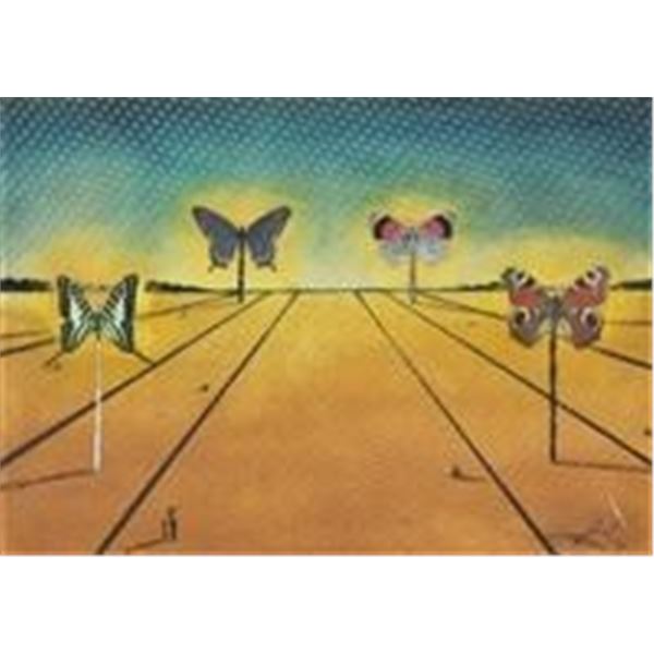 Salvador Dali (1904-1989) "Paysage Aux Papillons"