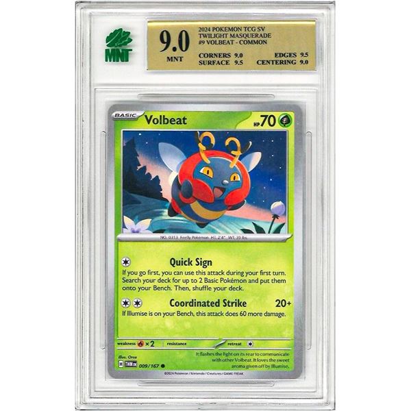 2024 Pokemon Tcg Sv " VOLBEAT " # 9 - Twilight Mas