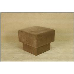 Brown Suede Cloth Fabric Ottoman X5