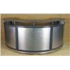 Image 1 : Large Grey One-Half Circle Bar with Stainless Steel Front