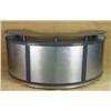 Image 1 : Large Grey One-Half Circle Bar with Stainless Steel Front
