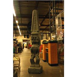 Life Size Eastern Island Tiki Hawaii God Statue 1