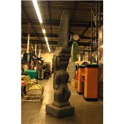 Life Size Eastern Island Tiki Hawaii God Statue 4