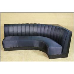 Navy Blue Seating Corner Right Dining Booth 