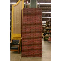 10' Foot Long Faux Brick Wall Panel X3