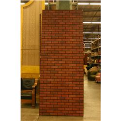 10' Foot Long Faux Brick Wall Panel X3