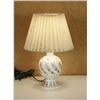 Image 1 : Floral Swirl Ceramic Table with Shade Lamp X11
