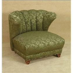 "Powder Blue" 1950's Shell Back Chair X2