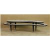 Image 3 : "Powder Blue" 2009 with "Patrick Swayze" 1950's Kidney Shaped Two Tier Coffee table used as a Movie 