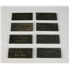 Image 1 : "Terminator 3" 2003 with "Arnold Schwarzenegger" Screen Used Grave Marker set of Eight From Sarah Co