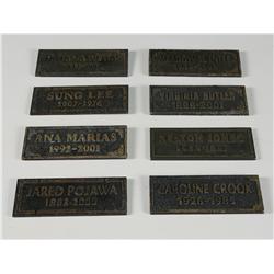  Terminator 3  2003 with  Arnold Schwarzenegger  Screen Used Grave Marker set of Eight From Sarah Co