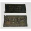 Image 1 : "Terminator 3" 2003 with "Arnold Schwarzenegger" Screen Used Grave Marker set of Two From Sarah Conn