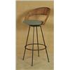 Image 1 : "Ray" 2004 starring "Jamie Foxx" 1950's Original Wire Iron Barstool with Wicker Backing used as a Mo