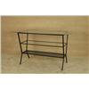 "Ray" 2004 starring "Jamie Foxx" Black Wire Frame Console Table with Glass Top used as a Movie Prop