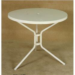 "Bobby" 2006 starring and directed by "Emilio Estevez" White Metal Patio Table used as a Movie Prop.