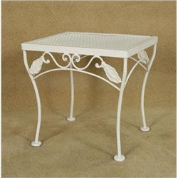 "Dream Girls" 2006 with "Jamie Foxx" White Wire Frame Patio Side Table used as a Movie Prop