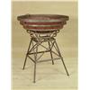 Image 1 : "Scorpion King" 2002 "The Rock" Ancient Iron Steel Fire Dish on Stand Working