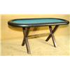 Image 1 : Oval Pocker Table with Green Felt X2