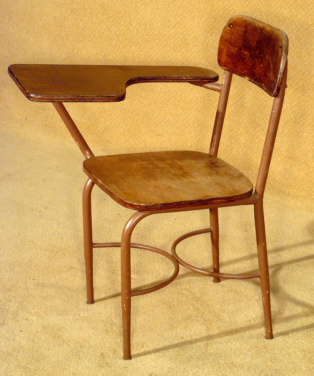 Antique Wooden School Desk X2