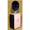 Image 1 : Vintage Pink Beauty Station with Deco Mirror and Ornate sides X3