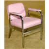 Image 1 : Chrome and Pink Hair Washing Chair