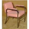 Image 1 : Chrome and Pink Hair Washing Chair X2