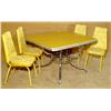 Image 1 : 1950's Retro Yellow Table with Matching 4 Dinning Chairs