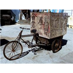 Vintage Chinese Peddle Cart Bicycle Rickshaw