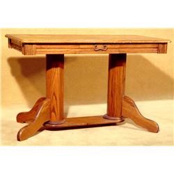 Single drawer desk, entryway or hall table. Circa 1930s