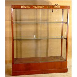 Mt. Vernon Jr. High Glass Display Case