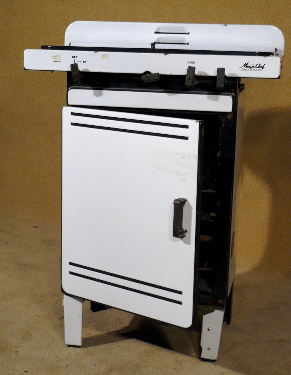 1930's Art Deco White Stove by Magic Chef