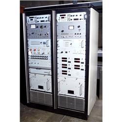 Pair of Vintage 1970 Flight Control Panels in 6' Mounting Racks 