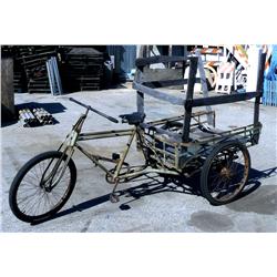 Chinese Pedal Cart Truck with Wood Cage