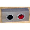 Image 1 : Space Age Red and Green Light Box in Silver  
