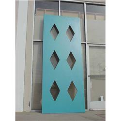 8' Blue Diamond Cut Wall Panel